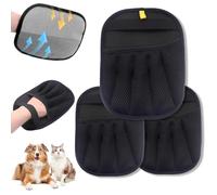 Pet Hair Remover Gloves, 2025, guanti per la cura del pelo, guanto magnetico, strumento elettrostatico riutilizzabile, per l'aggiornamento dei peli degli animali, 3 pezzi