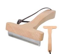 Pet Hair Remover, Shedding Brush, Detangling Tool, Rust-Proof Design, Comfortable Grip, For Small & Medium Pets, Multi-Purpose Grooming Tool, Gentle On Pets, 6.5x3.35x1.26 In, 1 Piece