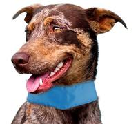 Pet Life Summer Cooling - Fascia per il collo del cane, regolabile, regolabile, taglia unica, colore: blu