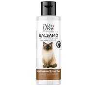 Pet Love Balsamo per Gatti Districante e Scioglinodi - Azione Nutriente e Protettiva per un Pelo Morbido e Luminoso - Profumo Delicato di Olio di Mandorla - 250 ml