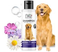 Pet Love Shampoo per Cani a Manto Chiaro Delicato con Azione Nutriente e Igienizzante per un Pelo Morbido e Luminoso - Previene l'Ingallimento - Profumo Floreale - da 250 ml