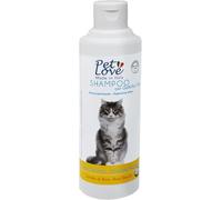 Pet Love Shampoo Professionale per Gatti Neutro Delicato - Azione Detergente e Igienizzante per il Pelo - Senza Profumo e Coloranti - 250 ml