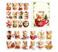 Pet Lovers Advent Calendars 2026 | 24 Days Cat Dog Christmas Tree Ornaments
