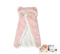 Pet mantello con cappuccio, caldo cane addormentato, morbido cappotto di flanella, per cani e cani, per cani e gatti, accogliente inverno Cloak per interni esterni