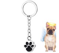 Pet Memorial Keychain - Dog Paw Shape With Openable Chamber, Carry Love And Comfort Anywhere, Ashes Pendant for Work Dorm Living Spaces, Smooth Stainless Finish for Daily Holiday Social Moments
