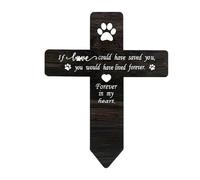 Pet Memorial Stake - Wooden 20cm Paw Marker | Garden Grave Decor | Dog Remembrance - Timber Keepsake | Cemetery Sign | For Yard Burial Garden Decoration
