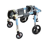 Pet Mobility Support Walker con design regolabile a 4 ruote per supporto gamba posteriore