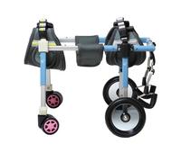 Pet Mobility Support Walker con design regolabile a 4 ruote per supporto gamba posteriore
