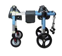 Pet Mobility Support Walker con design regolabile a 4 ruote per supporto gamba posteriore