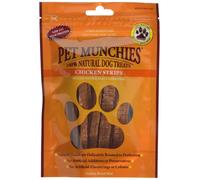 Pet Munchies Cane Naturale Snack Pollo Strisce, 90 Gr (Confezione Di 8)