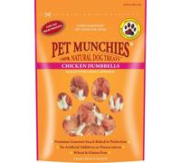 PET MUNCHIES Pollo Seno pelle Grezza Manubri, Confezione Di 8