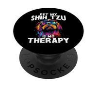 Pet My Shih Tzu è il mio cane fresco terapia PopSockets PopGrip Adesivo