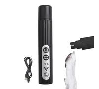 Pet Nail Grinder, Electric Rechargeable Nails Grinder, Fingernail Trimmer for Large Dogs, 15.5 x 2.9 cm Pet Grooming Tool with Light, Ideal for Dog, Cat Lovers and Easy Care