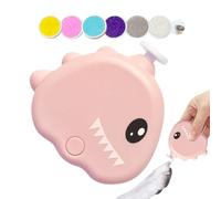 Pet Nail Grinder for Dogs, 3 modalità regolabili Low Noise Electric Grinder, 40 dB Dinosaur Shape Grooming Tool, Cordless Gentle Trimming for Puppy Kitten Home Grooming, 7,5 x 7 x 2,5 cm Blue Pink