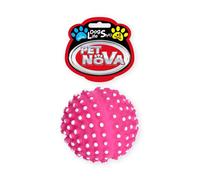 PET NOVA DOG LIFE STYLE Palla di riccio rosa da 6,5 cm con linguette