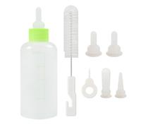 Pet Nursing - Set di borracce per gattini, 60 ml, con apri fori e ciuccio, materiale PP leggero, con capezzoli lunghi e piccoli | Comodo accessorio per la cura degli animali domestici appena nati