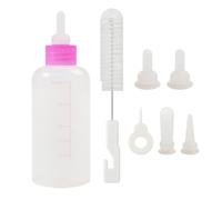 Pet Nursing - Set di borracce per gattini, 60 ml, con apri fori e ciuccio, materiale PP leggero, con capezzoli lunghi e piccoli | Comodo accessorio per la cura degli animali domestici appena nati