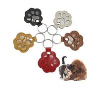 Pet Paw Shaped Leather Keychain, Cat Keychain, Unique Memorial Collection Key chain for Collecting and Dog Hair