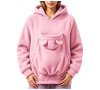 Pet Pouch Hoodie for Cats and Small Dogs Oversized Pullover Invernali | Cappuccio E Gatti In Con Animali Per E Pullover La Sportiva Donna Per Autunno Invernali