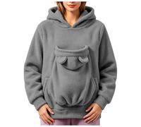 Pet Pouch Hoodie for Cats and Small Dogs Oversized Pullover Invernali | Cappuccio E Gatti In Con Animali Per E Pullover La Sportiva Donna Per Autunno Invernali