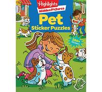 Pet Sticker Puzzles: Over 280 Stickers to Find Hidden Objects within Cute Dogs, Cats and Other Pets, Animal Lover Sticker Activity Book for Kids 3 and Older