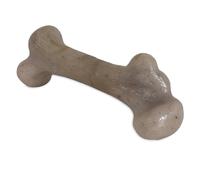 Pet Qwerks Dinosaur BarkBone - Osso per cani in nylon per masticatori aggressivi, sapore pancetta, 28 cm