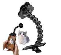 Pet Selfie Tool - PVC 360° Rotating Cat & Dog Selfie Stick With Treat Holder | Phone Clip For Capturing Fun Pet Photos & Videos