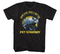 Pet Sematary - a Volte Cerchio - American Classici - Solido Nero Adulto Corto Sl