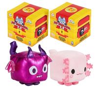 Pet Simulator Roblox Series 1,2 & 3 Limited Edition Cube Plush - Lucky Blind Box, pacchetti, borse e figure - (Serie 1 4" 12 cm peluche con DLC - 2 pezzi)