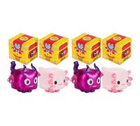 Pet Simulator Roblox Series 1,2 & 3 Limited Edition Cube Plush - Lucky Blind Box, pacchetti, borse e figure - (Serie 1 4" 12 cm peluche con DLC - 4 pezzi)
