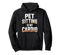Pet Sitting è Il Mio Cardio Divertente Pet Sitter Felpa con Cappuccio