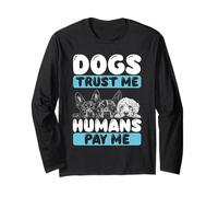 Pet Sitting per gli amanti degli animali divertente pet dog sitter Maglia a Manica