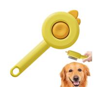 Pet Slicker Brush, Small Pet Hair Grooming Comb, Cat Brush with Release Button, Remover for Long and Short Haired Cats and Dogs, 7.48x3.15x1.18 Inches, Cleaner