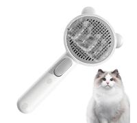 Pet Spray Brush, Grooming Comb for Cats, Built-in Spray Steamer, Hair Removal Tool, Comfortable Cleaning Supplies for Removing Tangles and Loose, (Stainless Steel + ABS)