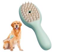 Pet Spray Comb, Steamy Brush Cleanser, Grooming Tool, Usb Ricaricabile Design, Spa Massage Steamer, Ideal for Cats Dogs Small Animals, 3.54x2.76x1.69 Inches, Beige Viola Verde
