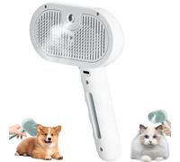 Pet Spray Hair Comb,pettine Spray Cani,magic Wand for Pet Hair,spazzola A Vapore Per Can Con Pulsante Di Rilascio,Spazzola A Vapore Per Gatti E, Per Gatti Con Vapore (white)