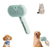 Pet Spray Hair Removal Comb, Cat Steam Brush With Water Tank, Steam Brush for Dogs, Cat Brush With Steam, Pet Grooming Brush With Spray for Cats Dogs (Green)