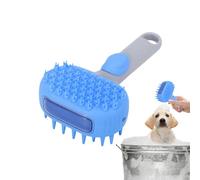 Pet Steam Brush - Dual- Dog & Cat Bath Comb, Self-Cleaning Detangling Grooming Tool, Soft Bristle Undercoat Remover, Comfortable Handheld Design | Perfect For Shedding Control, Washing, Spa