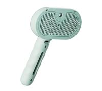 Pet Steam Brush, Multifunctional Shedding Comb, Soft Hair Cleaning Grooming Tool, Massage Bristles for Daily Pet Care, Cats Dogs, 7,87 x 4,53 x 2,76 pollici, White, Green