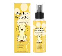 Pet Sun Protector, Idratante Spray Per La Pelle Solare, Spray Per Cani Per Esterni, Formula SPF Idrata, UV Resistente All'acqua, 60 Ml Per Viaggi In Spiaggia, Avventure Su Strada E Uso Di Vacanze.