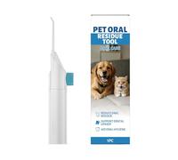 Pet Teeth Cleaning Brush - Refresh Bad Breath Electric Toothbrush, Ultrasonic Tooth Cleaner, Soft Silicone Bristles, Gentle Non Invasive Design, Easy Use for Small Medium Large Dogs Cats Puppies