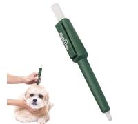 Pet Tick Remover Pen | 4.5 Inch, ABS, Green | Flea Lice Comb