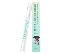 Pet Toothbrush Pen, Dog Teeth Cleaning Kit, 4.92x0.47x0.47 Inches, Fresh Breath Whitener, Orals Repair Aid, 5ml Natural Stain Remover Tool for Puppy Cat Dentals Hygiene at Home or Travel