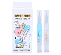 Pet Toothbrush Pen, Natural Brightening Cleaning Tool, Fresh Breath Formula with Repairing Action, Easy to Use Applicator, 1, for Dogs, Cats, Teeth, Daily Care, Supplies