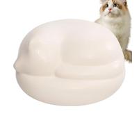 Pet Urn - Leak-Proof Jar Hair Container, Ceramic Leak-Proof Large Capacity | Dog Cat Ashes Urn - for Nightstand Apartment Desk Shelf Bedroom Storeroom Mantel Accessories | 5.91x5.91x3.94 Inches