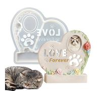Pet Urn Mold - Silicone, Casting Mold For Memorial Keepsake, Epoxy Resin Molds | Hollow Pet Shape Design, DIY Crafting Tool For Home Mantel, Fireplace, Shelf, Bookcase, Display Cabinet, Table