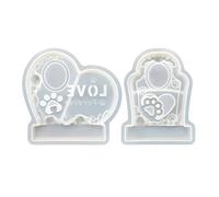 Pet Urn Silicone Mold, Hollow Memorial Casting Keepsake for resina epossidica, DIY Home Display on Mantel, Fireplace, Shelf, Bookcase, Tavolo, Nightstand