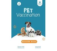 Pet Vaccination Record Book 4x6 Inch: Vaccine Schedule Tracker & Immunization Log for Multiple Pets: Cat, Dog, Rabbit, Bird, and Ferret Care