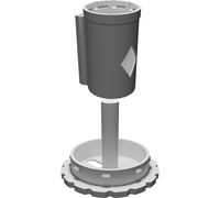 Pet Waste Bag Dispenser for 60mm Rolls - Universal Leash Mount Design