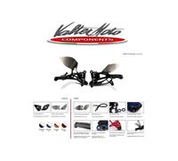 PET021R VALTER MOTO PEDANE T2.5 NERE TRIUMPH STREET TRIPLE 675 - 2013 2016